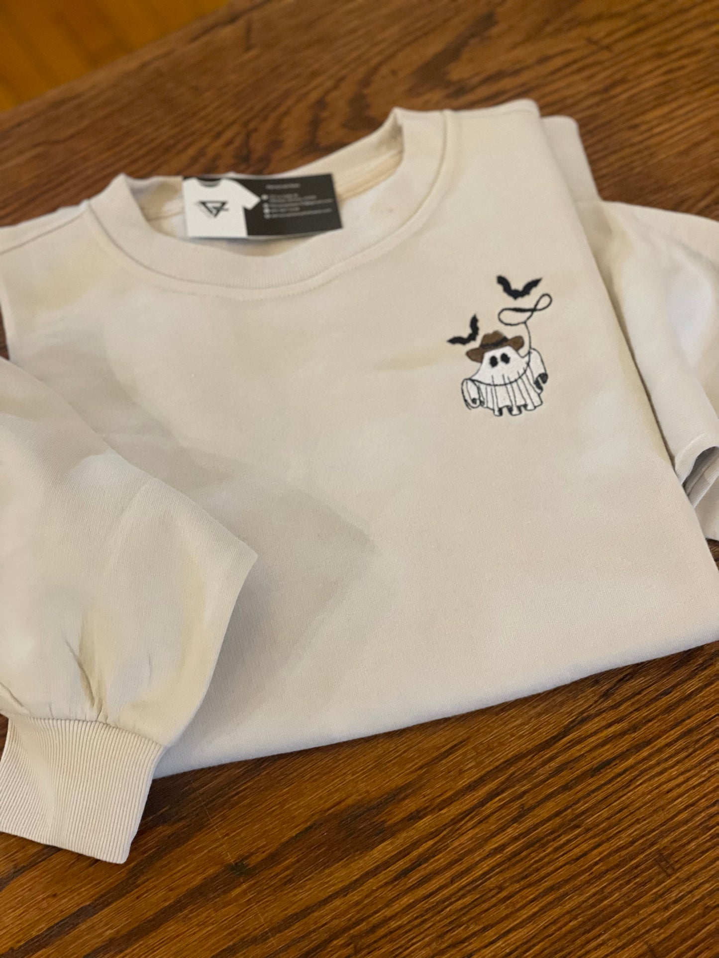 Spooky 👻 Ghost Crewneck Embroidered
