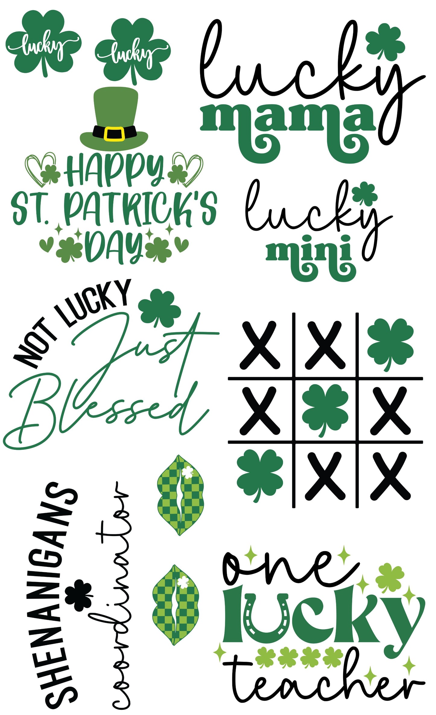 St Patrick's Day PNG Bundle  22 X 36