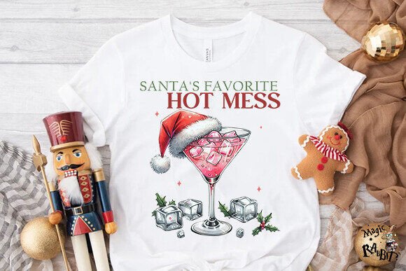 Santa's Hot Mess Tee