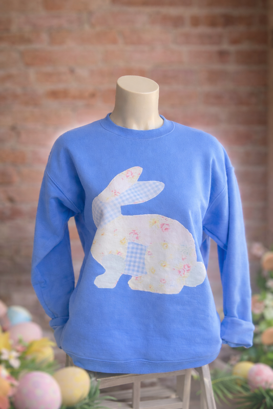 Easter Bunny Patchwork Sweatshirt
